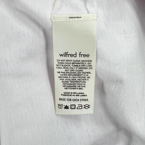 ARITZIA WILFRED Getaway T-shirt Dress Women Small Light Purple Frosted Lilac NWT - Picture 9 of 16